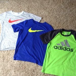 Bundle of 2 Nike and 1 adidas dri-fit